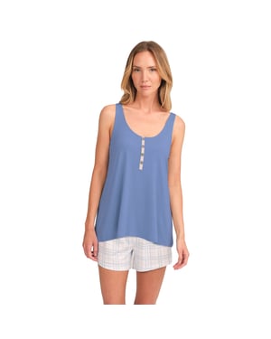 JJBFH0702 Ärmelloser Pyjama für Damen