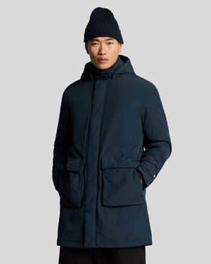 Lyle & Scott Wattierter Parka - Marineblau