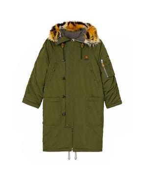 Kenzo gewatteter Parka - Grün