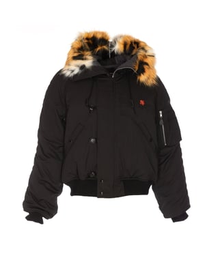 Schlichte schwarze Bomberjacke von Kenzo