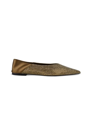 Saint Laurent Pantoletten Nour 05 Gold