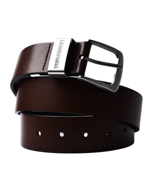 Lambretta - Gürtel, Mit Leder gefüttert (Dunkelbraun)