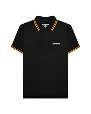 Lambretta - "SS25" Poloshirt für Herren (Schwarz/Gold)