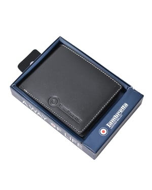 Lambretta - Leder Brieftasche Logo (Schwarz)