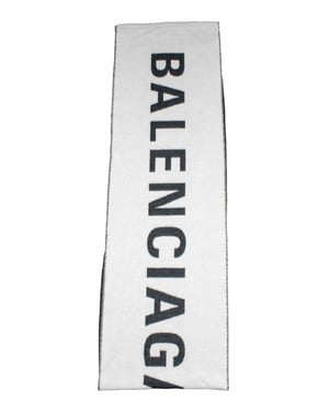 Balenciaga Schal Weiß