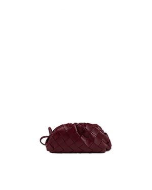 Bottega Veneta Geldbörse Pouch Bordeaux Bordeaux