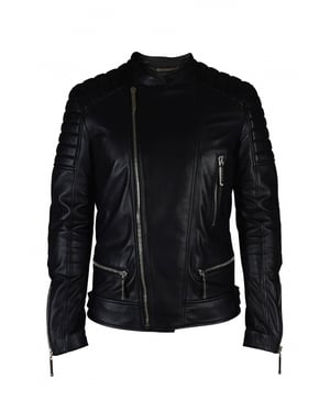 Philipp Plein Biker Jacke Schwarz