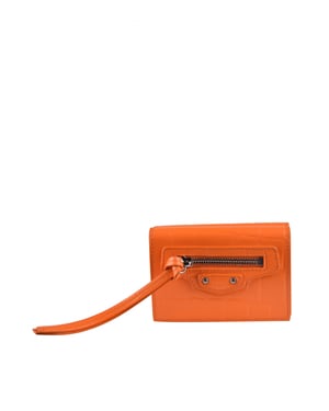Balenciaga Neo Classic Geldbörse Orange