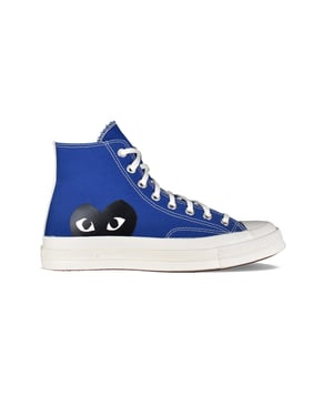 Comme des garçons Hohe Sneakers Chuck Taylor Blau