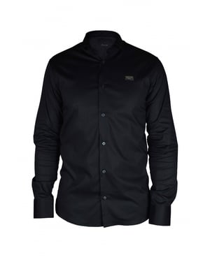 Philipp Plein Diamond Cut LS Iconic Hemd Schwarz