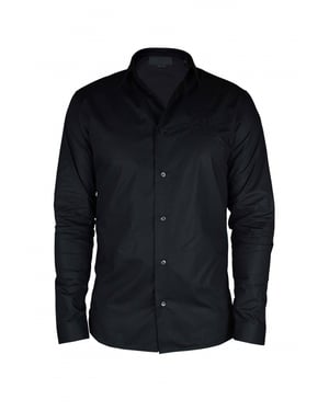 Philipp Plein Gold Cut LS Skull Hemd Schwarz