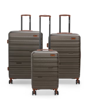 Erweiterbarer Kaffeebrauner Hartschalen-ABS-Koffer mit 8 Rädern Robuster Reisekoffer Urlaubsgepäck