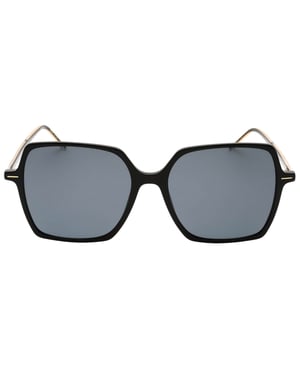 Hugo Boss graue Linse, goldene Arme, schwarze Sonnenbrille