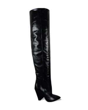 Saint Laurent Niki 105 Stiefel Schwarz