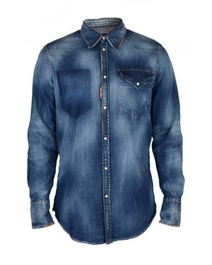 Dsquared2 Hemd Blau