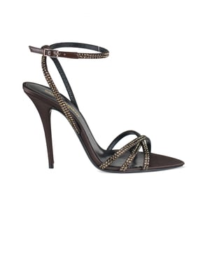 Saint Laurent Sandalen Ava Braun