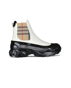 Burberry Chelsea Stiefeletten Weiß