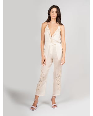 Patrizia Pepe Overall Damen cremig