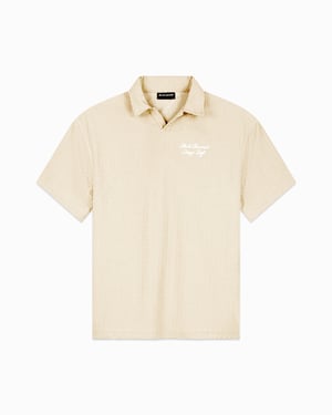 Black Bananas Terry Lounge Polo, Sand