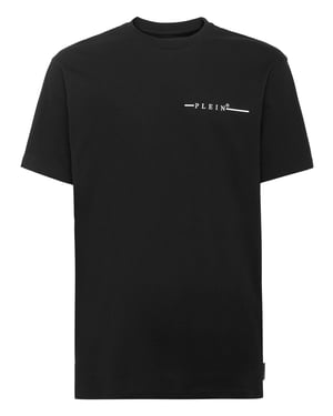Philipp Plein T-Shirt mit Rundhals - Schwarz/Weiß