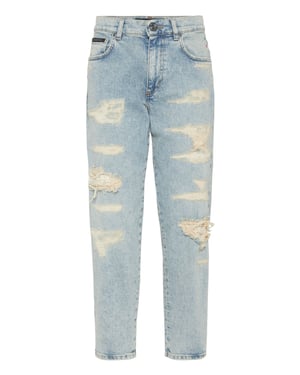 Mom Fit Vintage Denim Trousers