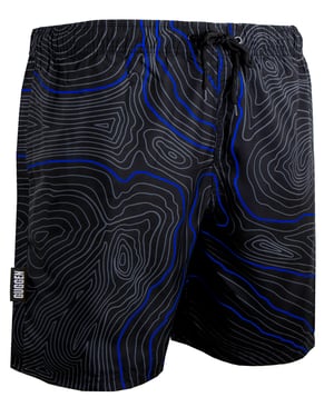 Herren Badehose Streifen lässige Boardshorts Linien Muster