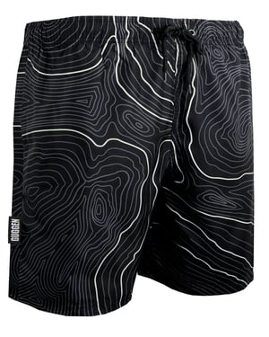 Herren Badehose Streifen lässige Boardshorts Linien Muster