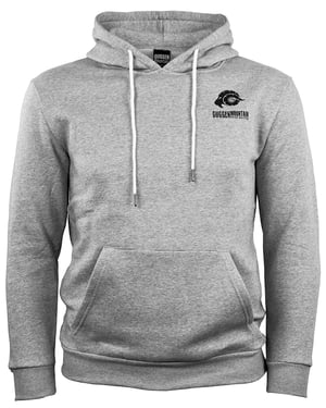 GUGGEN Mountain Herren Wander-Fleecehoodie mit Kapuze - Hellgrau