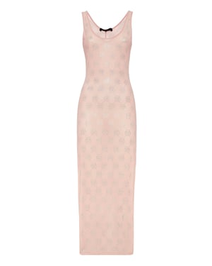 Long Dress Monogram Strass