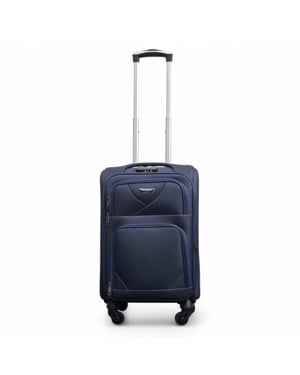 Erweiterbarer Weichschalen-Kabinenkoffer, 50,5 x 37 x 26 cm, Gepäck, passend für Easyjet, Ryanair