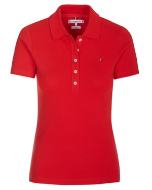 Tommy Hilfiger 1985 SLIM PIQUE Polohemd rot