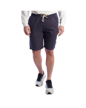 Herren Leinen Bermuda-Shorts mit Kordelzug HS24MBE09