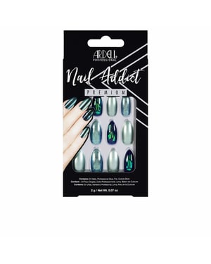 Nail Addict Green Glitter Chrome