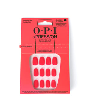 Opi Xpress/on Künstliche Nägel Iconic Shades #strawberry Margarita 30 Stück