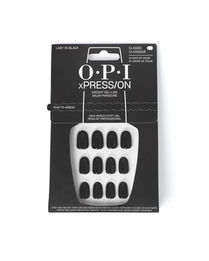 Opi Xpress/on Künstliche Nägel Iconic Shades #lady In Black 30 Stück
