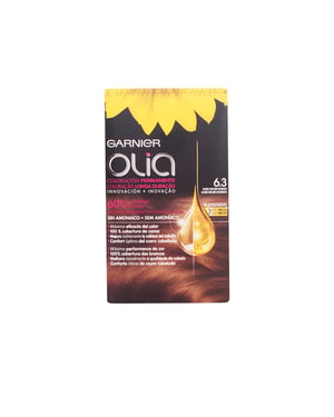 Olia Coloración Permanente #6,3 Rubio Oscuro Dorado Set 4 pz