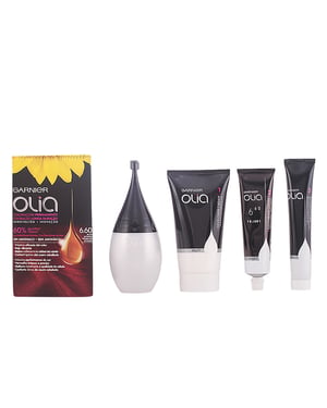 Garnier Olia Coloración Permanente Nr. 6,60 Rojo Intenso, Set 4 Stück