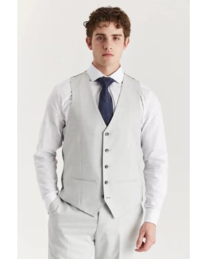 Silberne leichte Weste für Herren für Sommerhochzeiten und Partys