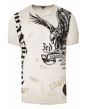 T-Shirt Verwaschen American Eagle Print