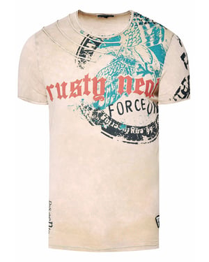 Verwaschenes T-Shirt mit Eagle-Print