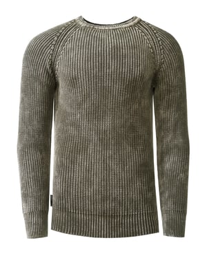 Verwaschener Strickpullover im Vintage Look