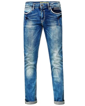 Jeans Hose "NEW YORK" Blue Used Regular Fit