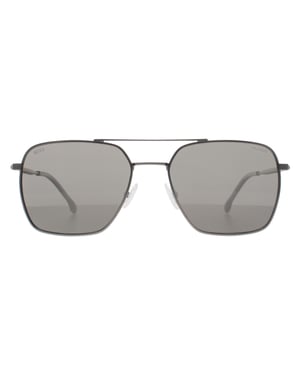 Hugo Boss Aviator Herren Matt Dunkel Ruthenium Grau Polarisierte BOSS 1414/S