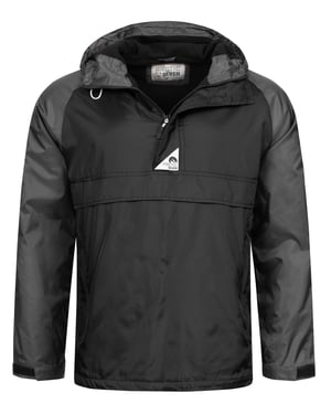 Arctic Seven Herren Regenjacke – Schwarz-Dunkelgrau