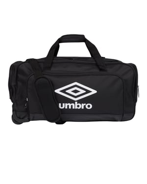 Umbro - Reisetasche mit Rollen (Schwarz/Weiß)
