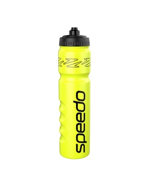 Speedo - Wasserflasche, Logo, 1l (Gelb/Schwarz)