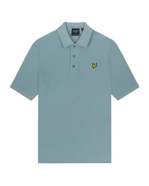 Schieferblaues Milano-Poloshirt von Lyle & Scott