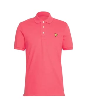 Lyle & Scott Electric Pink Plain Poloshirt