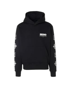 Amiri Premier Logo Schwarzer Kapuzenpullover
