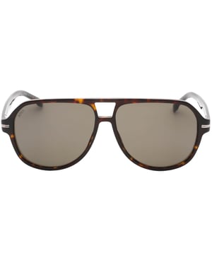 Hugo Boss - Sonnenbrille mit havannabraunem Rahmen und grauen Gläsern